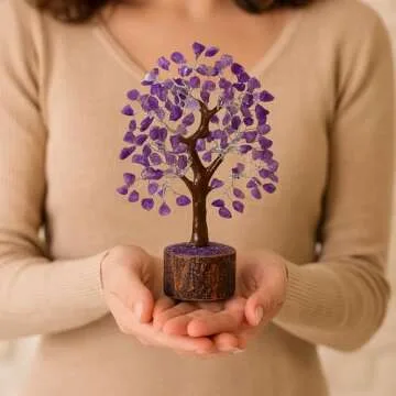 Amethyst Crystal Tree of Life - Handmade Healing Bonsai Decor