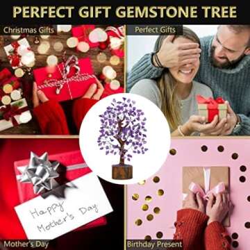 Amethyst Crystal Tree of Life - Handmade Healing Bonsai Decor