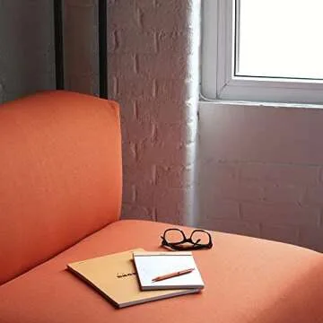 Bloc n°18 Rhodia orange A4 80 F ligné + marge - 18600C