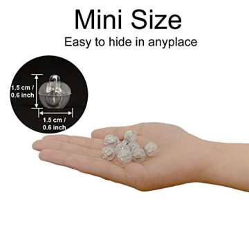 JJGoo 30pcs LED Balloon Light Mini Round Balls Lights, Waterproof Tiny Led Lights for Paper Lantern Easter Eggs Birthday Party Wedding Halloween Christmas Decoration