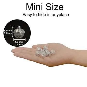 JJGoo 30pcs LED Balloon Light Mini Round Balls Lights, Waterproof Tiny Led Lights for Paper Lantern Easter Eggs Birthday Party Wedding Halloween Christmas Decoration