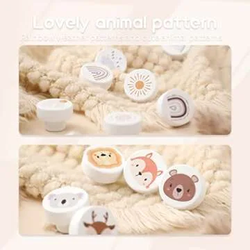 Wooden Animal Cabinet Knobs for Nursery Decor - 6 Pack