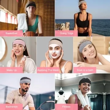 Stylish Non-Slip Headbands for Women - 8 Pack