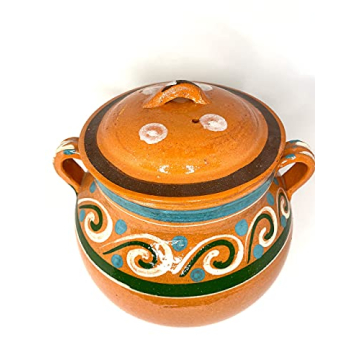 Mi Pueblo Olla de Barro Frijolera 3 Quart Handmade Pot