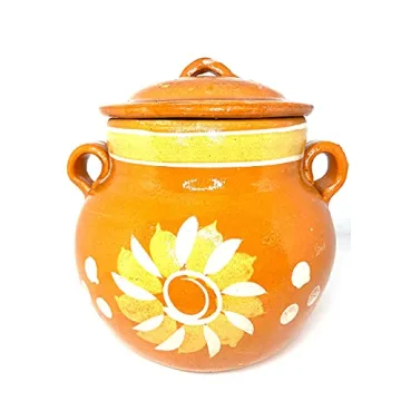 Mi Pueblo Olla de Barro Frijolera 3 Quart Handmade Pot