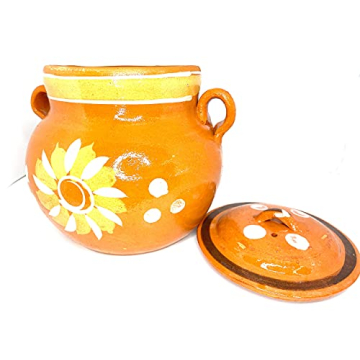 Mi Pueblo Olla de Barro Frijolera 3 Quart Handmade Pot