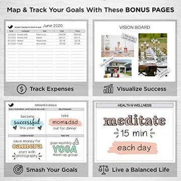 Live Whale Non Dated Planner - Customizable 12 Month Organizer