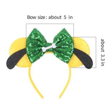 Bianbaistar Dog Mouse Ears Headband - Fun Velvet Hair Accessory