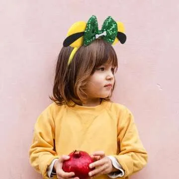 Bianbaistar Dog Mouse Ears Headband - Fun Velvet Hair Accessory