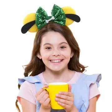 Bianbaistar Dog Mouse Ears Headband - Fun Velvet Hair Accessory