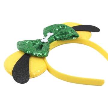 Bianbaistar Dog Mouse Ears Headband - Fun Velvet Hair Accessory