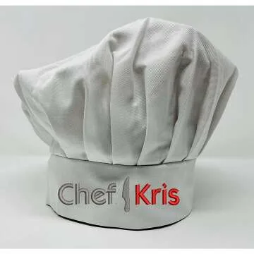 Custom Name Chef Hat - Premium Quality Gift