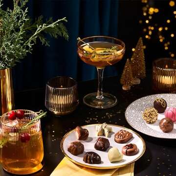 Godiva Chocolatier Holiday Assorted Gourmet Chocolate Truffle Gift Box, Creamy Milk Dark, and White Chocolate Treats for Thank you, Anniversary, Christmas Candy Gift for Family and Friends, 24 pc