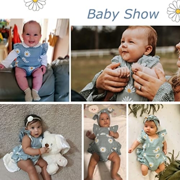 Patpat Daisy Print Baby Romper Set for Girls 100% Cotton