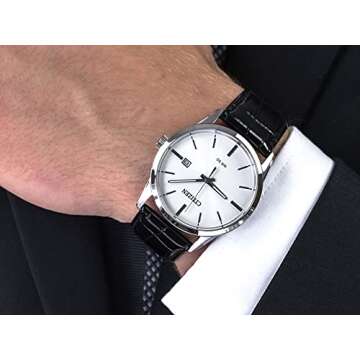 Citizen Quartz Silver-tone Men's Watch - Stylish & Functional