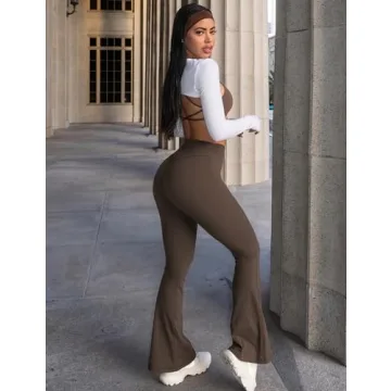 YEOREO Flare Leggings Soft Comfortable Workout Pants