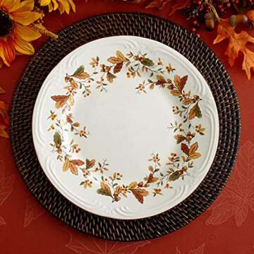 Pfaltzgraff Autumn Berry Dinner Plates, (10-1/4-Inch, Set of 8)