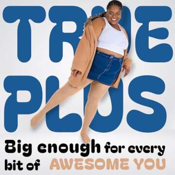 Silky Toes Plus Size Women's Opaque Tights - Perfect Comfort