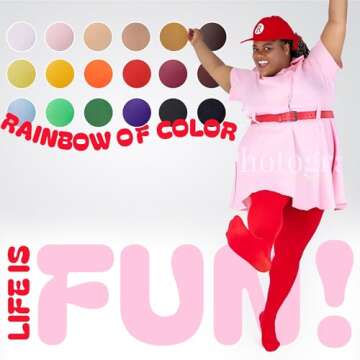 Silky Toes Plus Size Women's Opaque Tights - Perfect Comfort