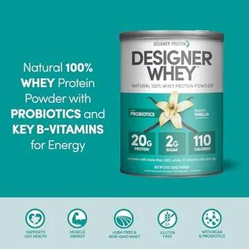 Designer Wellness Designer Whey Protein Powder 12 oz - French Vanilla Flavor