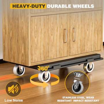 Furniture Dolly with 450 lbs Capacity for Heavy Loads