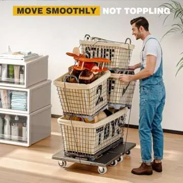 Furniture Dolly with 450 lbs Capacity for Heavy Loads