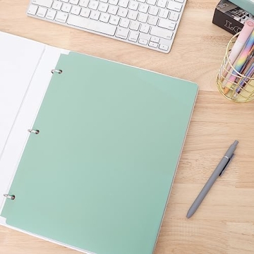 EOOUT 6pcs Heavy Duty Folders with Pockets for School