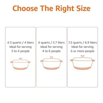 Amazon Basics Cast Iron Dutch Oven Pot with Lid, Enameled, Round, Dual Handles, Heavy-Duty, Large, 7.3-Quart, Green