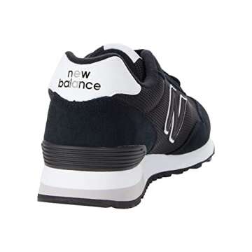 New Balance Women's 515 V3 Sneaker, Black/Nb White, 8.5