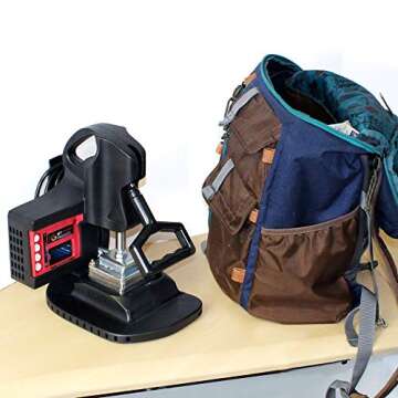 MyPress Gen 2, Portable Heat Press Machine, Digital Display, Stainless Steel Plates, Automatic Timer