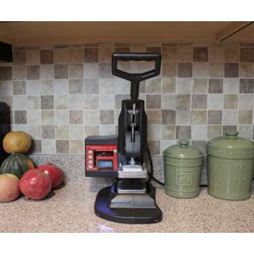 MyPress Gen 2, Portable Heat Press Machine, Digital Display, Stainless Steel Plates, Automatic Timer
