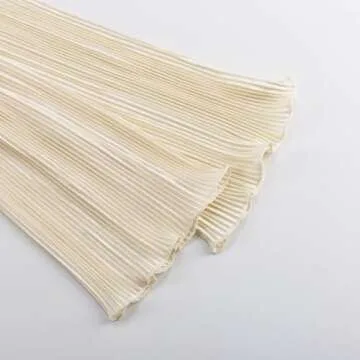 Stylish Sheer Mesh Flare Sleeve Crop Top for Women