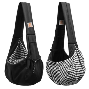 TOMKAS Small Dog Sling Carrier for Safe, Comfortable Travel