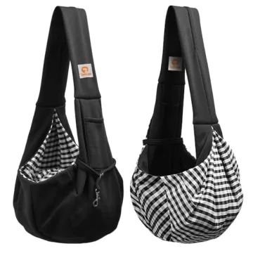 TOMKAS Small Dog Sling Carrier for Safe, Comfortable Travel