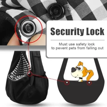 TOMKAS Small Dog Sling Carrier for Safe, Comfortable Travel