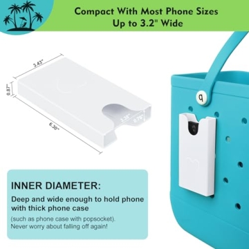 Raymall Phone Holder for Bogg Bags - Universal Cell Phone Case Holder