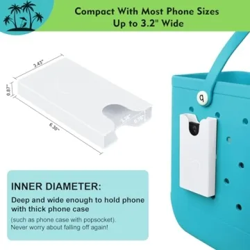 Raymall Phone Holder for Bogg Bags - Universal Cell Phone Case Holder