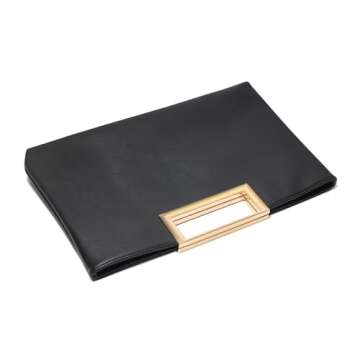 SWEETV Clutch Purses for Women Evening/Formal, Fashion PU Leather Purse for Prom, Cocktail, and Wedding,Nina