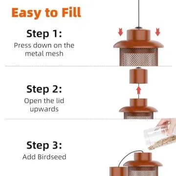 Squirrel Proof Bird Feeder for Outdoor Birdwatching