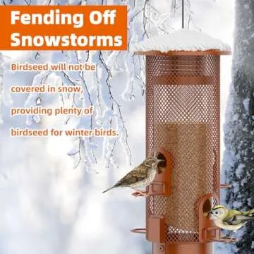 Squirrel Proof Bird Feeder for Outdoor Birdwatching