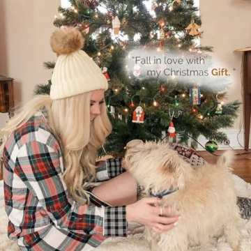 FURTALK Women's Winter Knitted Beanie with Faux Fur Pom