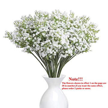 YSBER Real Touch Baby Breath Artificial Flowers Wedding Decor