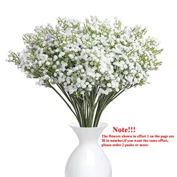 YSBER Real Touch Baby Breath Artificial Flowers Wedding Decor