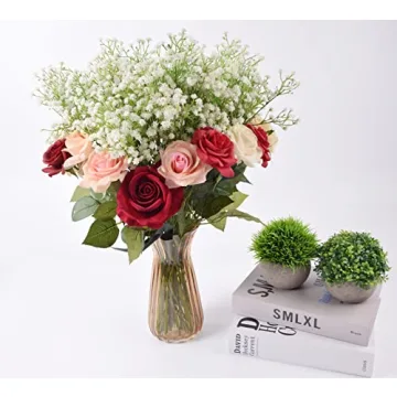 YSBER Real Touch Baby Breath Artificial Flowers Wedding Decor