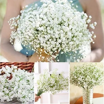 YSBER Real Touch Baby Breath Artificial Flowers Wedding Decor