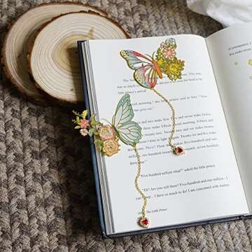 KIZOSA Butterfly Bookmarks for Women,Cute Funny Metal Bookmark,Unique Gifts Book Markers for Women B...