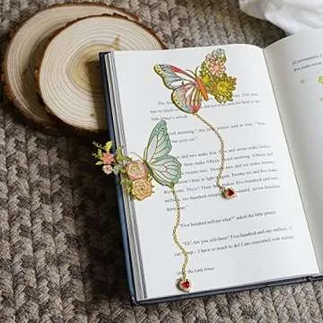 KIZOSA Butterfly Bookmarks for Women,Cute Funny Metal Bookmark,Unique Gifts Book Markers for Women B...