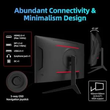 KTC 27" Curved Gaming Monitor 170Hz 1ms HDR10