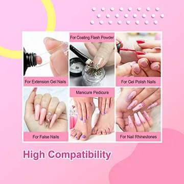 Joytii 10ML Gel Base and Top Coat Nail Polish, 3PCS No Wipe High Glossy and Matte Gel Top Coat UV/LED Soak Off Gel Nail Polish Set for Gloss Shiny Matte Effects and Long Lasting