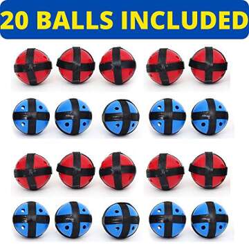 Kids Dart Board Game with 20 Safe Hook-and-Loop Balls